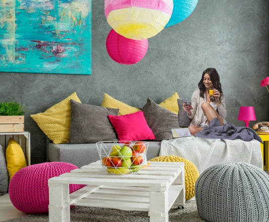 Colorful cushions hotsell