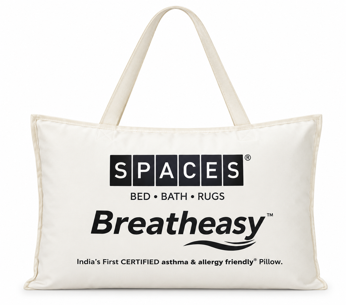 Solid White 100% Cotton Pillow - Breath Easy By Spaces