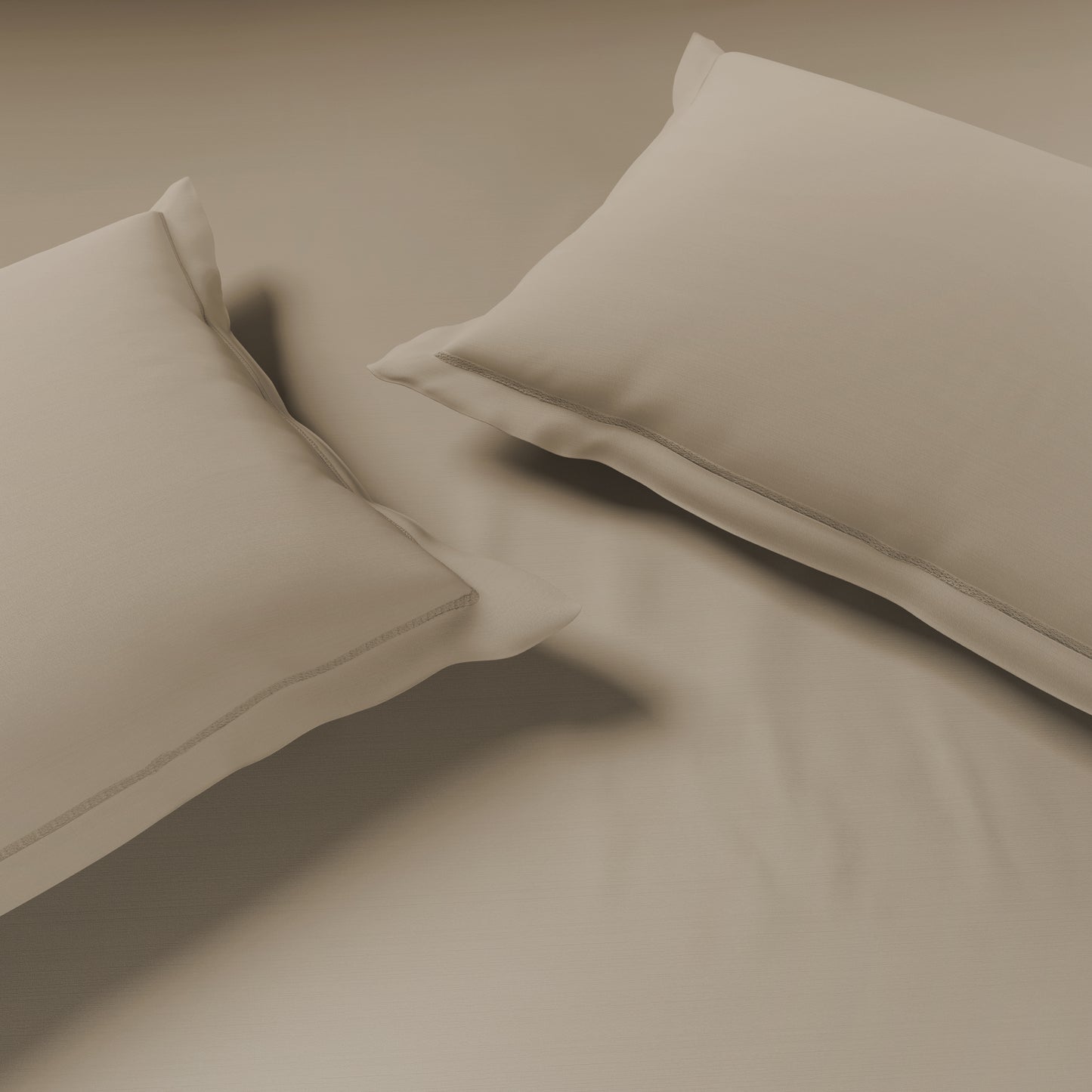 Solid Brown Solid King Size Bedsheet - Eminence By Spaces