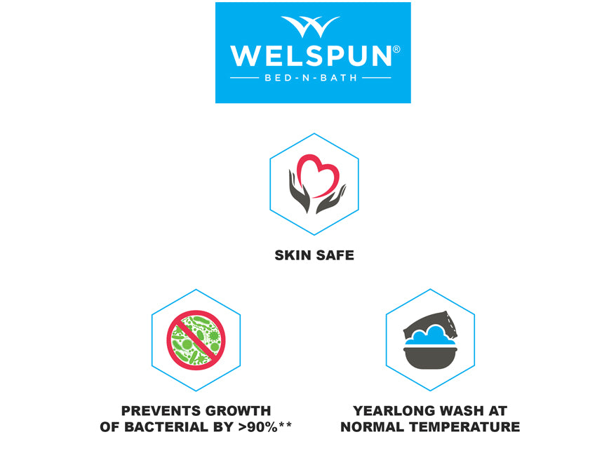 Solid White Polyester Pillow - Anti Bacterial By Welspun