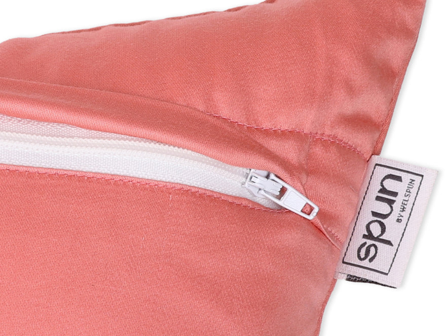 Spaces Spun 100% Cotton Cushion Covers in Orange Shade