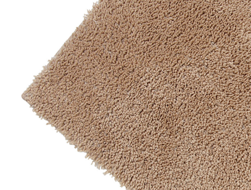 Plush Feel Tan Drylon Small Foot Mat - Luxury Cushlon By Spaces