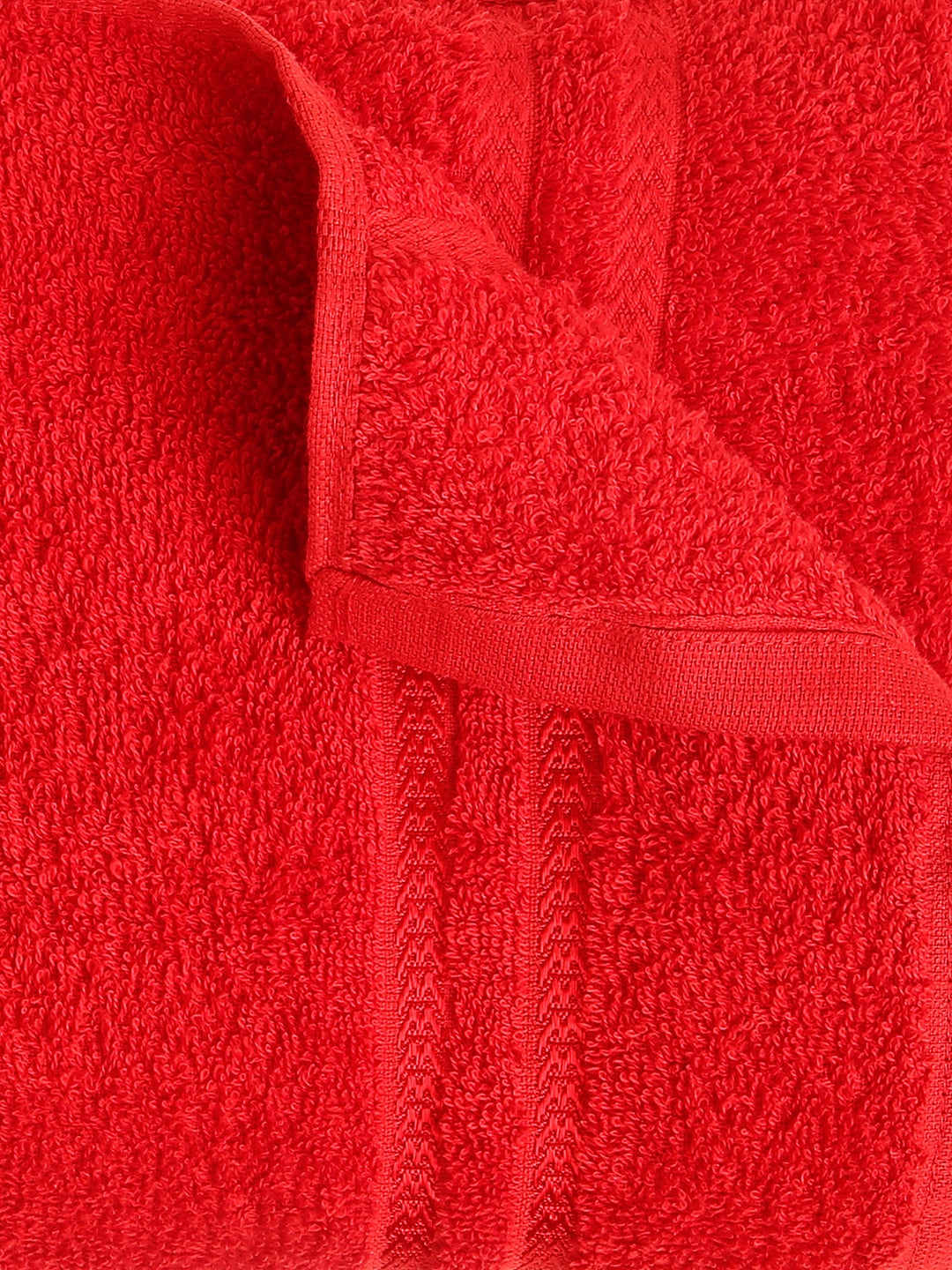 Solid True Red 100% Cotton Quick Absorbent Bath Towel - Quik Dry By Welspun