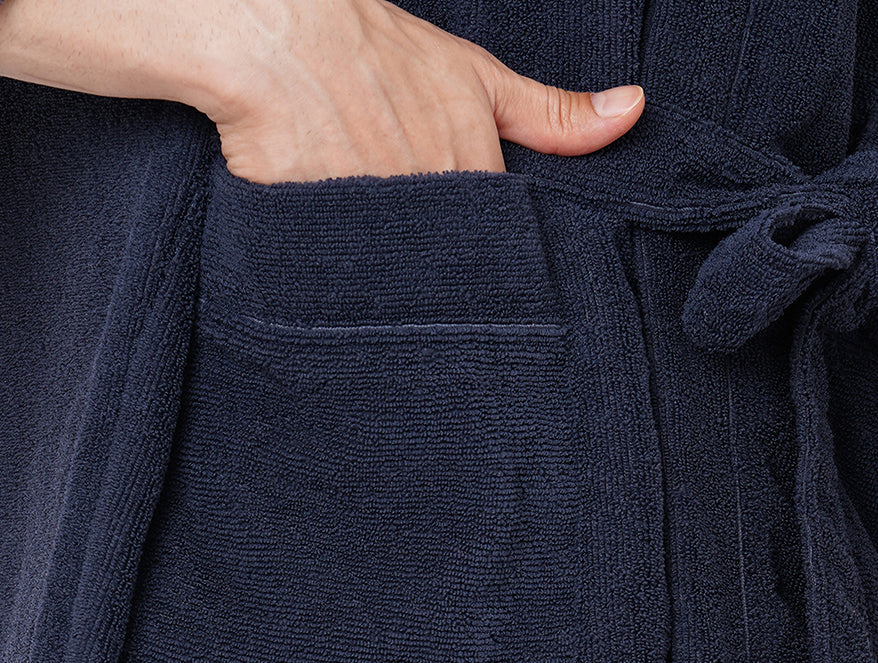 Supersoft Dark Grey Large Bath Robe - Dew By Welspun