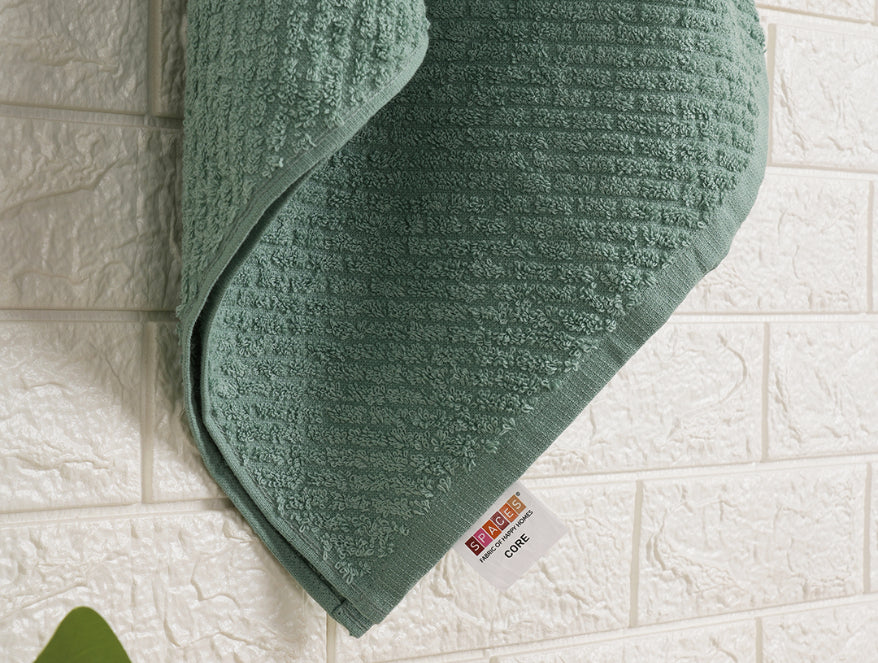 Malachite Green - Light Teal 100% Cotton Bath Towel - Genesis By Spaces