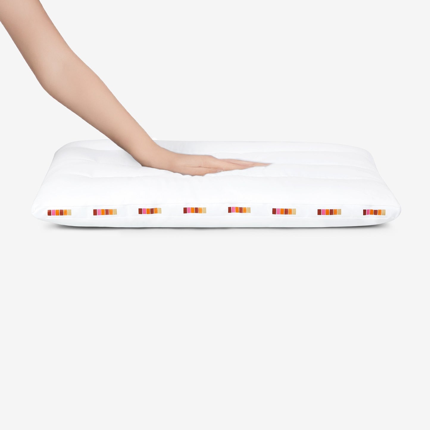 Slim Pillow Polyester Pillow Filler, 110 GSM, Solid, White