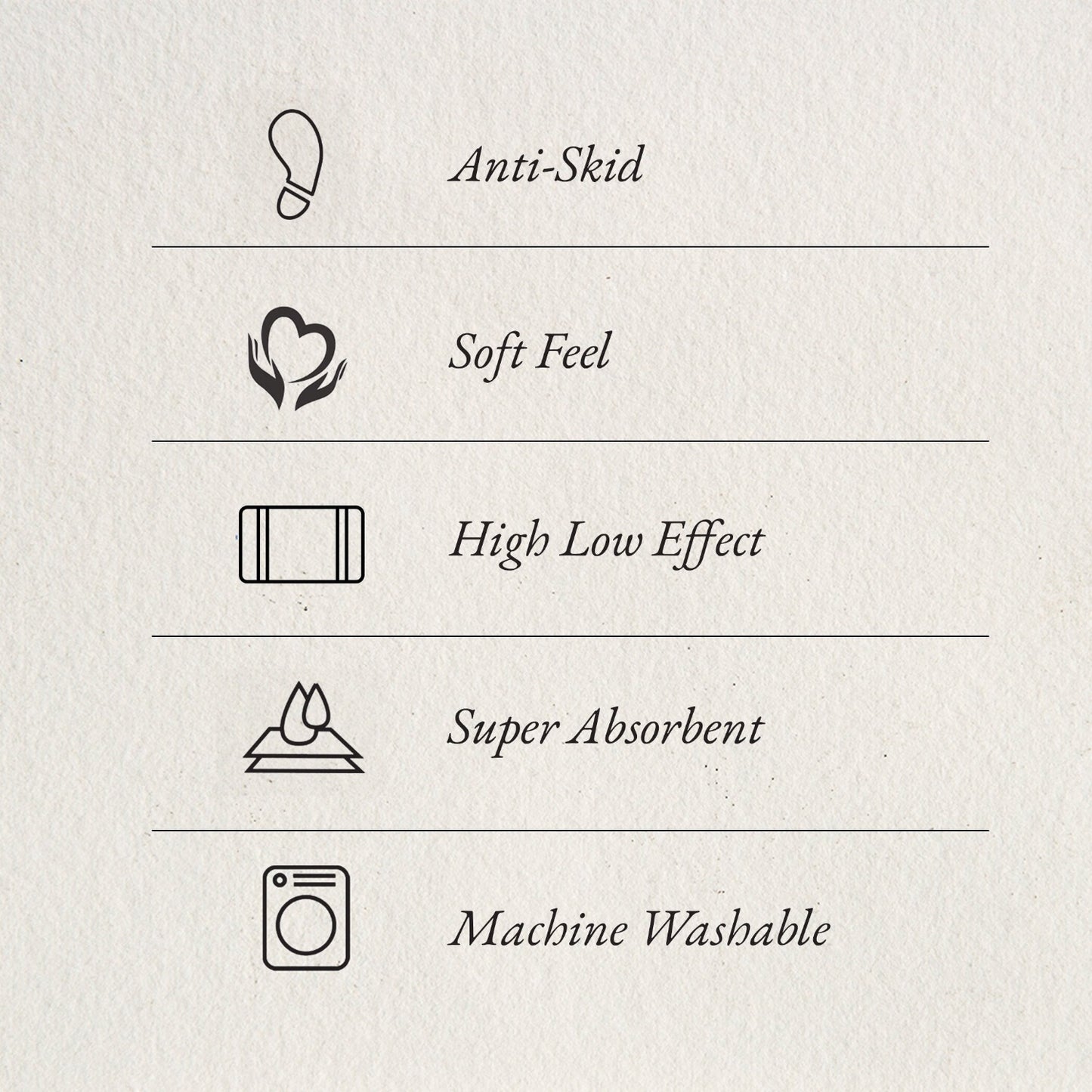 Airsoft Polyester Small Bath Mat, 1552 GSM, Solid, Yellow