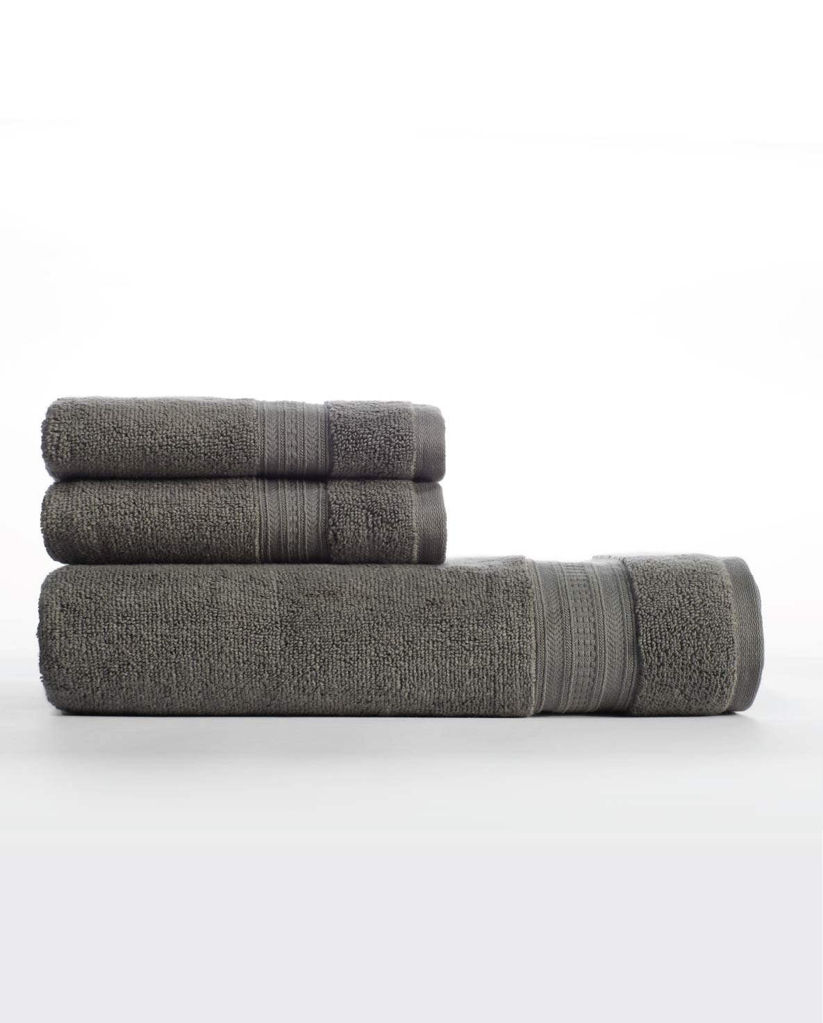 Opulent 100% Cotton Hand Towel, 550 GSM, Solid, Dark Grey