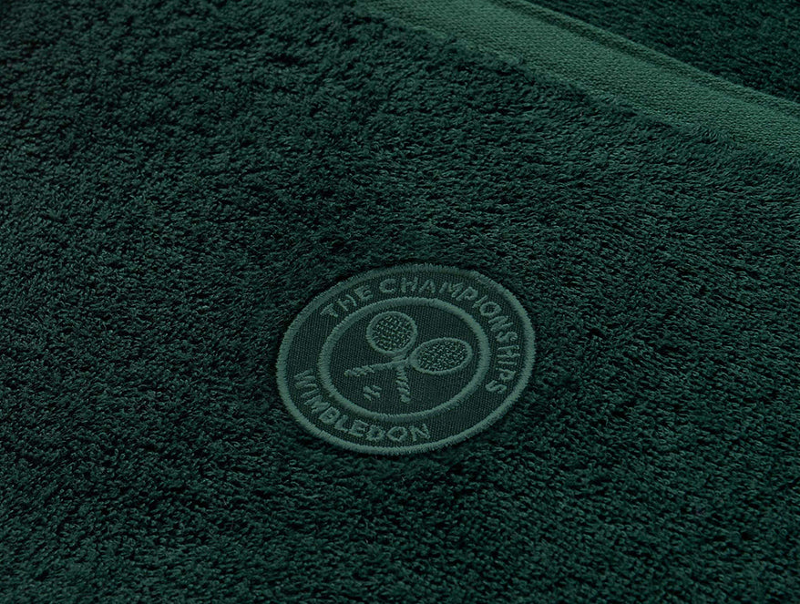 Wimbledon 2025 Jacquard Green 100% Cotton Hand Towel