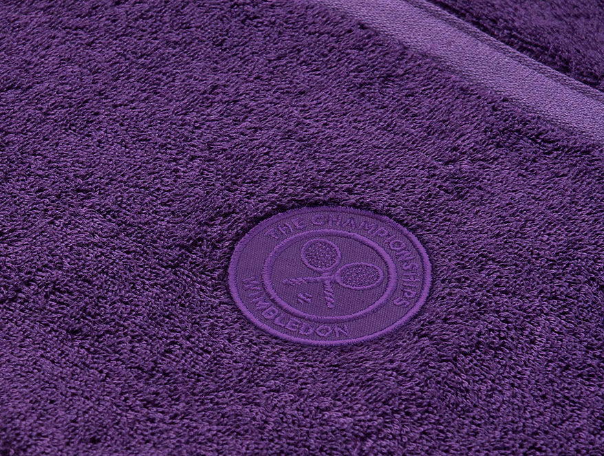 Wimbledon 2025 Jacquard Purple 100% Cotton Hand Towel