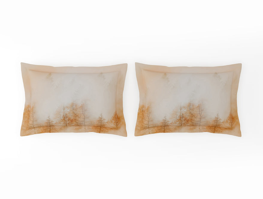 Organic Cotton Large Bedsheet, 180 TC, Floral, Light Peach