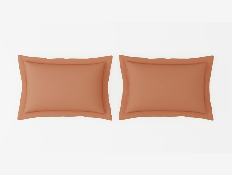 Organic Prewash 100% Organic Cotton Large Bedsheet, 180 TC, Solid, Light Orange