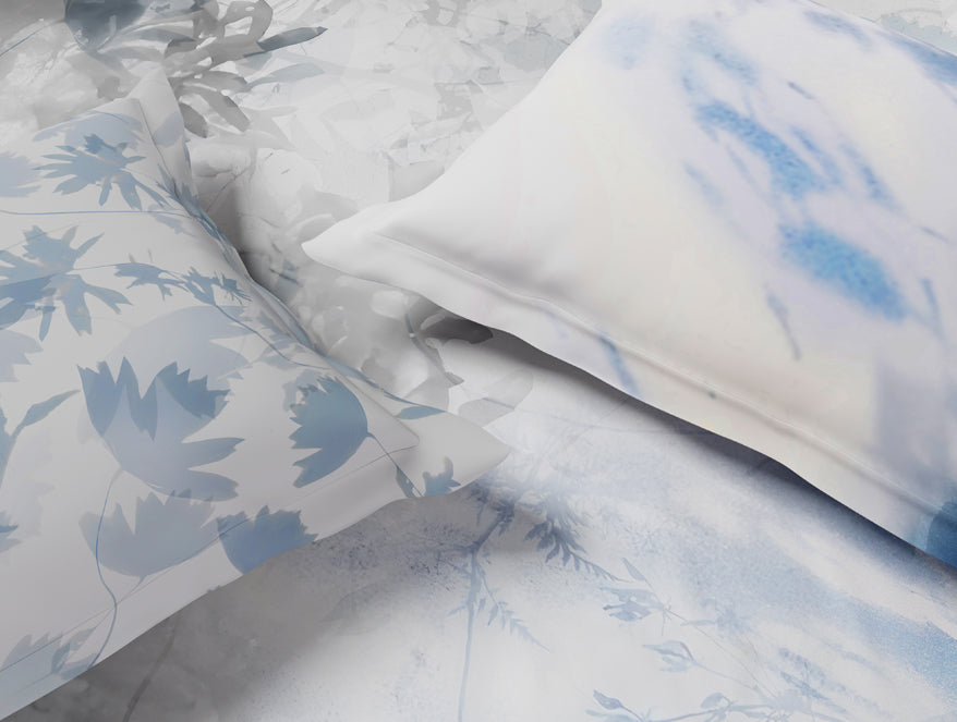 Luxury Alive 100% Cotton Large Bedsheet, 300 TC, Floral, White