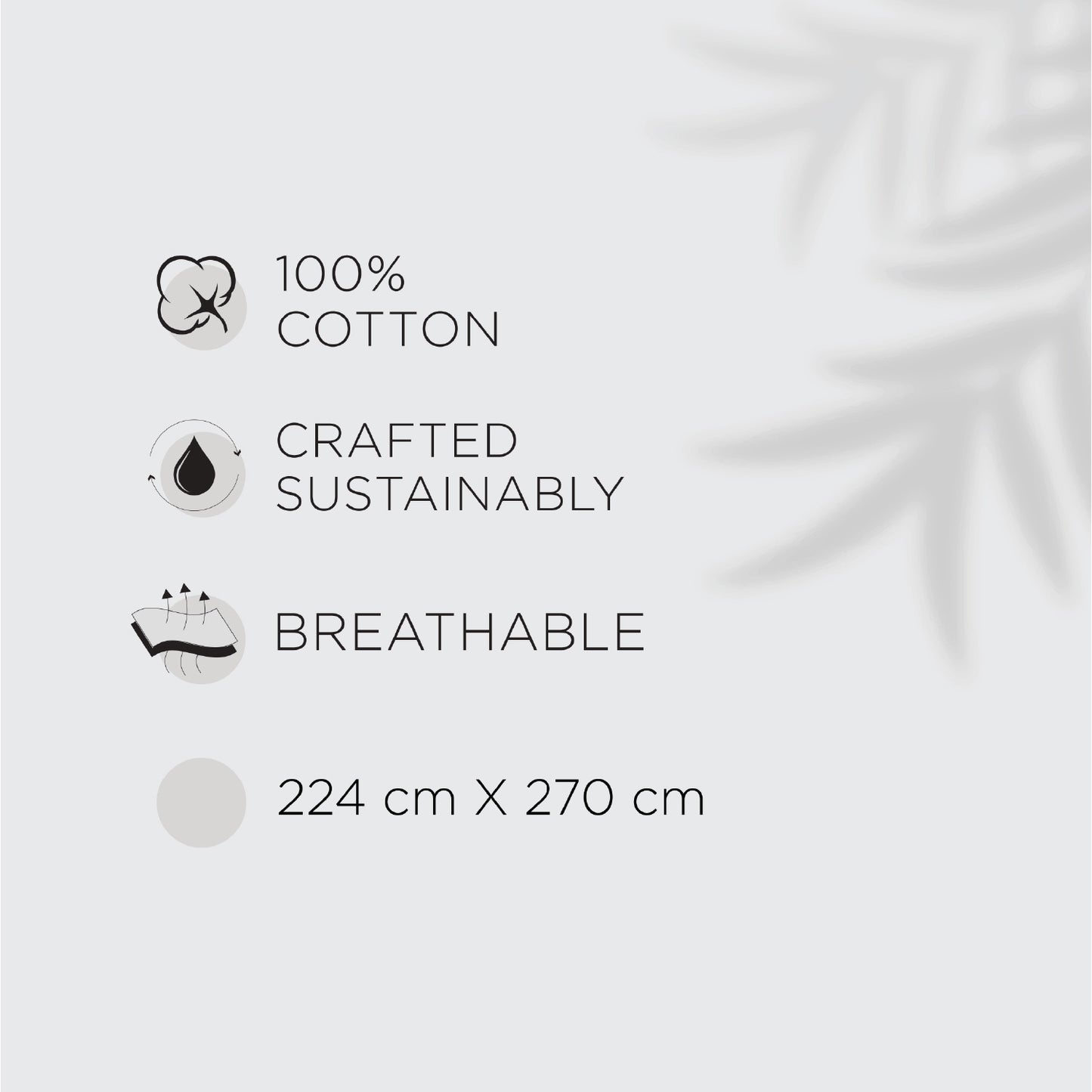 Spaces Flora 100% Cotton 144 TC Percale Floral Double Blanket Quilt, Light Violet