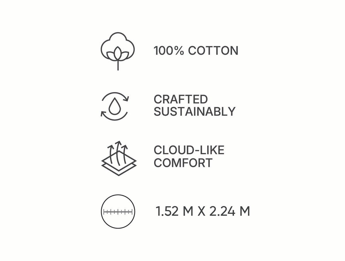 Spaces Aven Sage Solid 100% Cotton 210 TC King Fitted Sheet with 2 Pillow Covers – 72 x 78 Inch, 12 Inch Deep Pocket