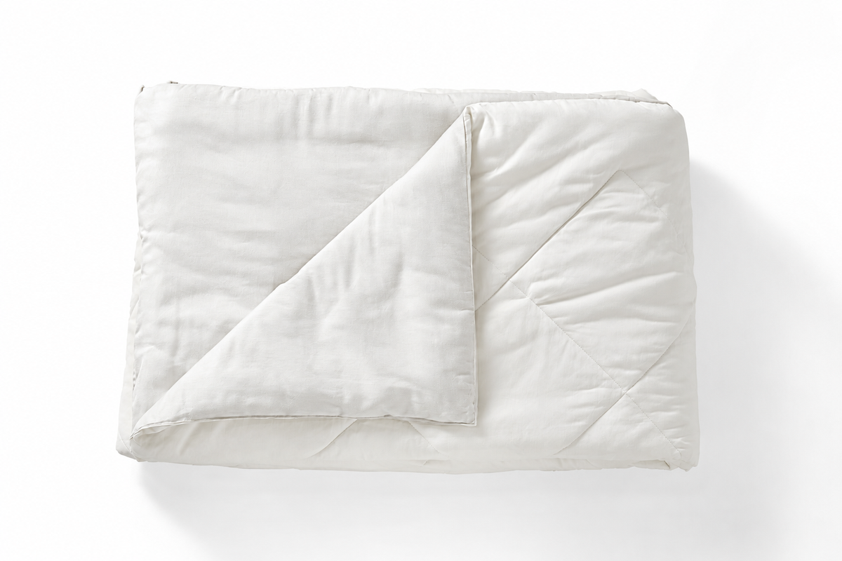 Spaces Aven 100% Cotton 210 TC Solid White Double Duvet Cover - 88 x 106 Inches
