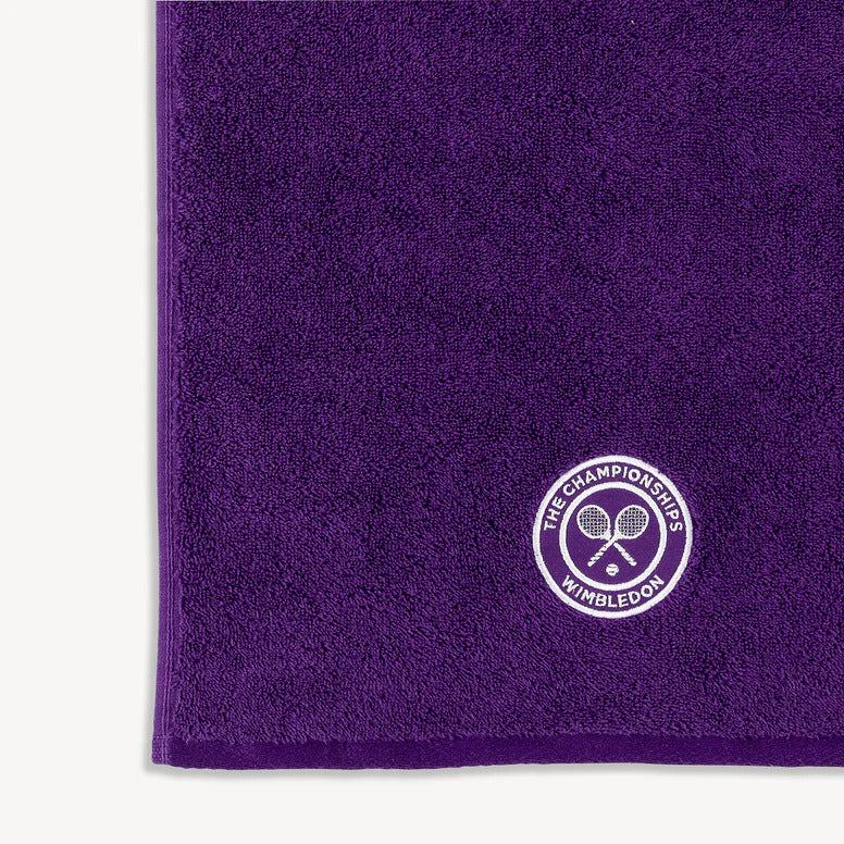Wimbledon 100% Cotton 520 GSM Dobby Plain Sports Hand Towel - Purple