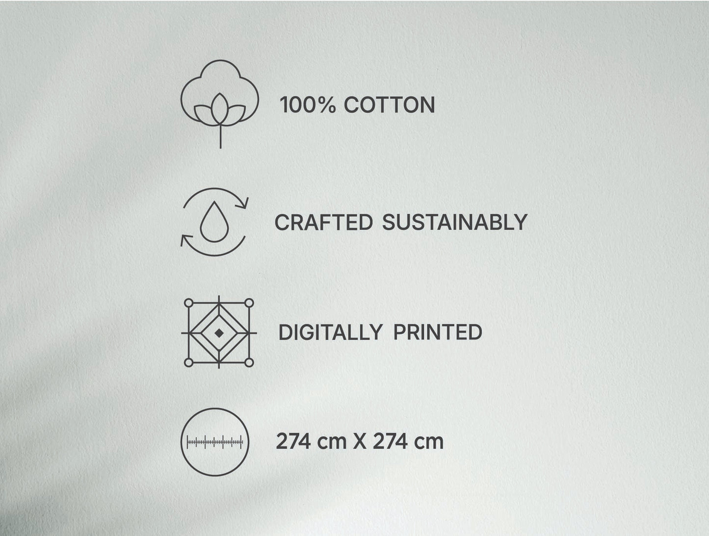 Spaces Warli Light Yellow Abstract 100% Cotton Large Bedsheet with 2 Pillow Covers - 108 x 108 Inches