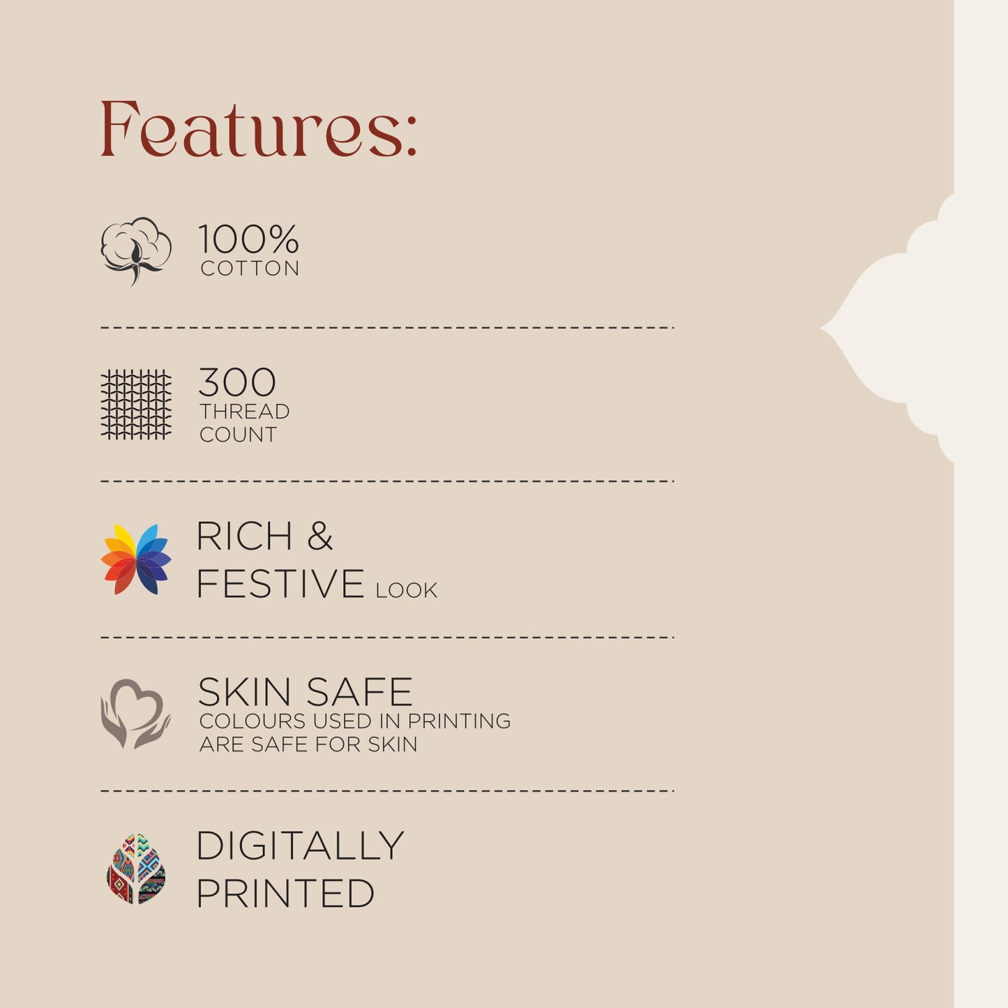 Shubha 100% Cotton Large Bedsheet, 300 TC, Floral, Lichen Blue