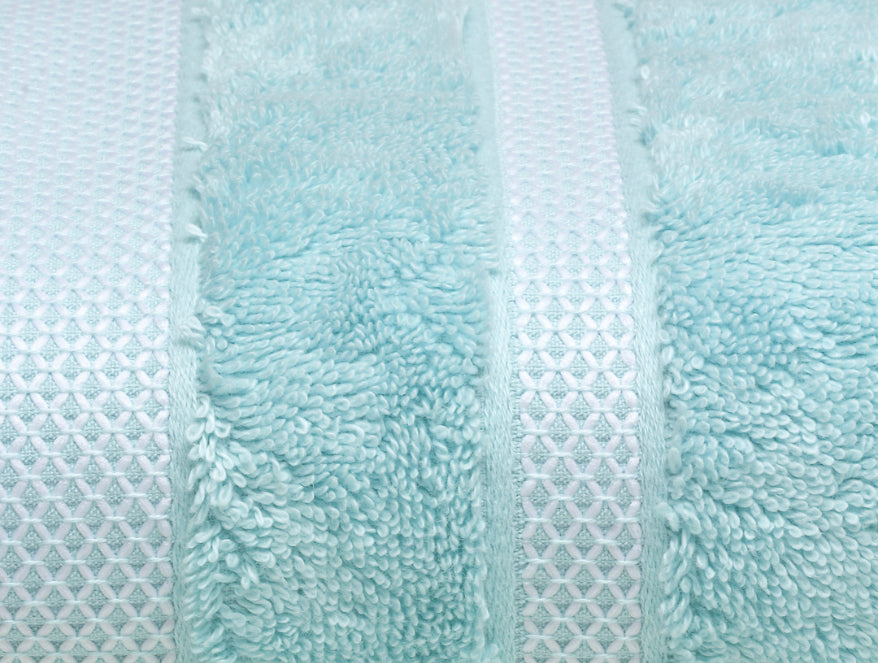 Aqua Green - Light Green 100% Cotton Bath Towel - Hygro By Spaces