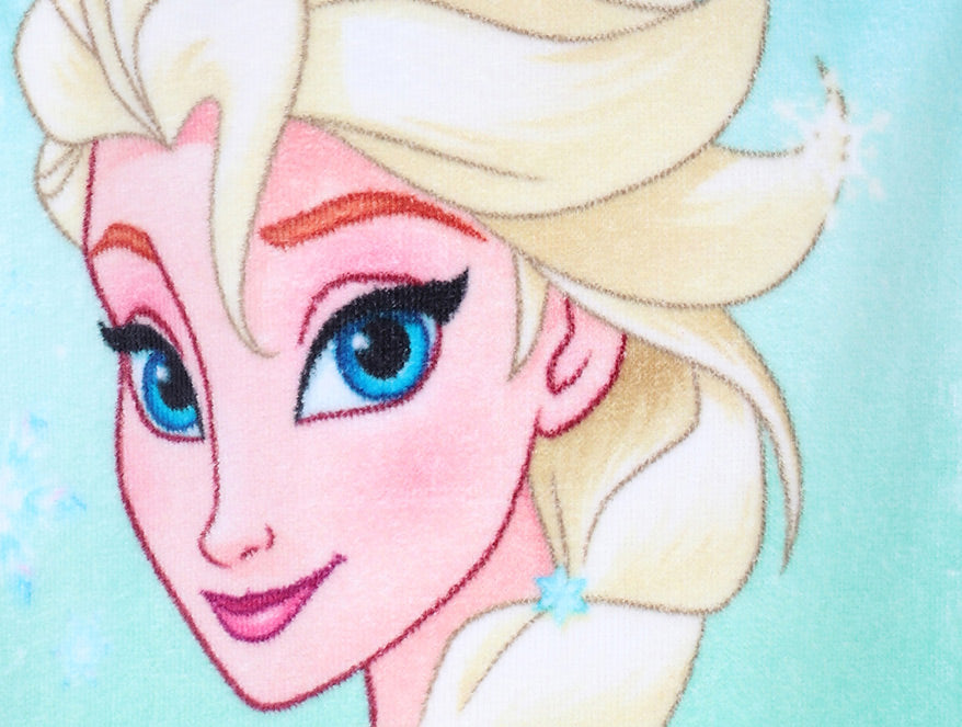 Disney Frozen Easy Care Teal 100% Cotton Poncho- By Spaces