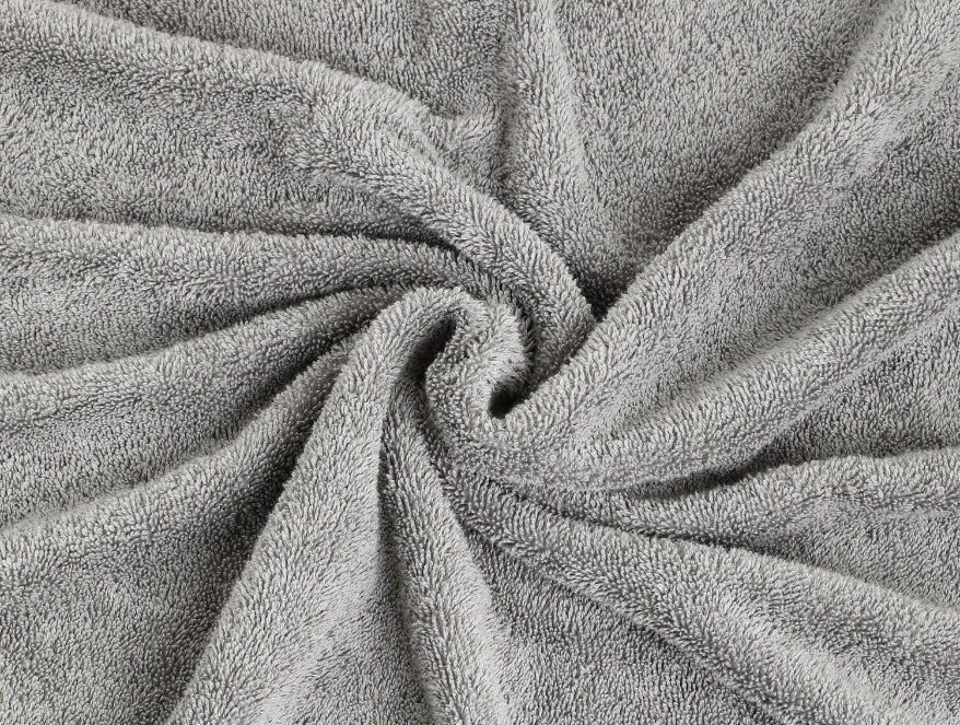 White/Gunmetal 4 Piece 100% Cotton Hand Towel Set - Atrium Plus By Spaces