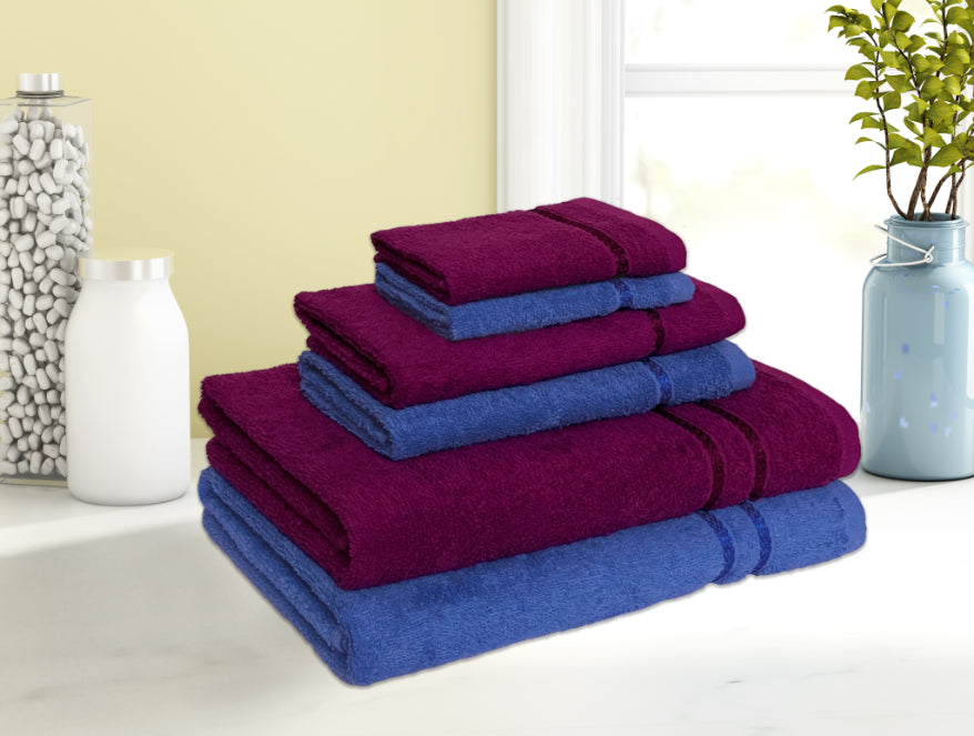 Magenta towels discount