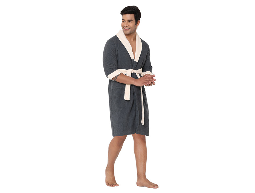 Buy Cloudz 100% Cotton Bath Robe Online SPACES India