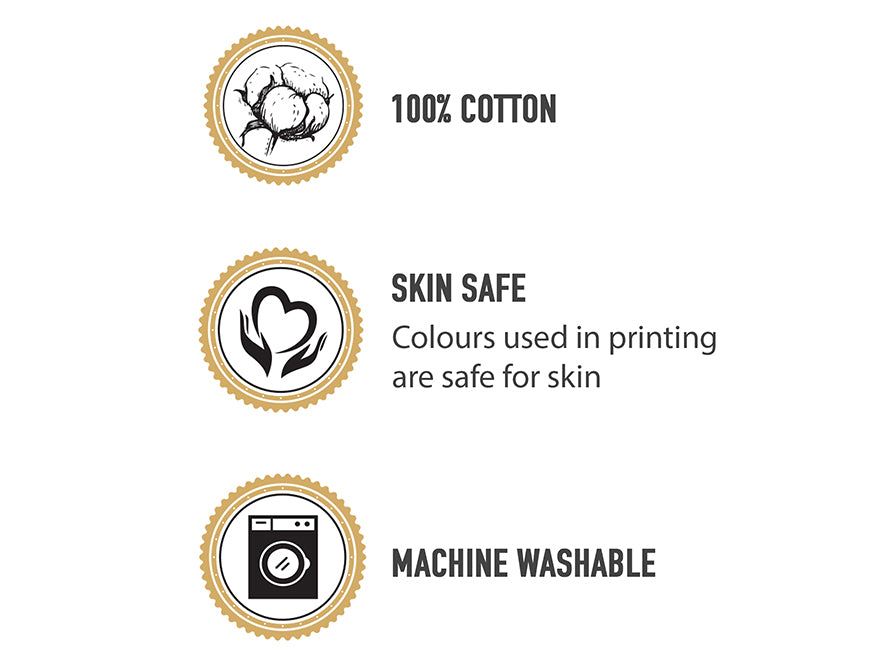 Geometric Brown 100% Cotton Double Bedsheet - Atrium By Spaces