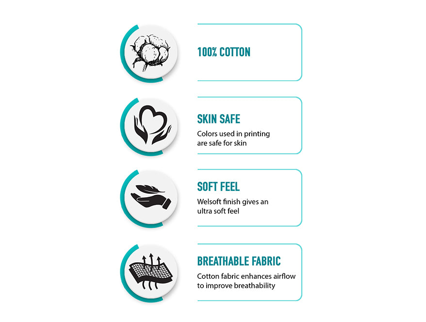 Floral Grey 100% Cotton Double Bedsheet - Atrium Ecom By Spaces