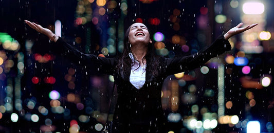 Rain-soaked street scene capturing the monsoon mood of the 5 moods that spell monsoon