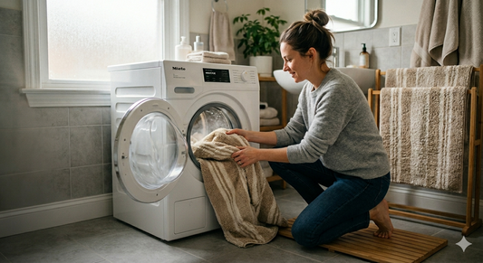 How  should you wash your bathroom rugs