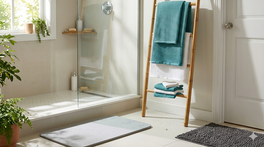 Summer Bathroom Door Mats & Bath Linen 