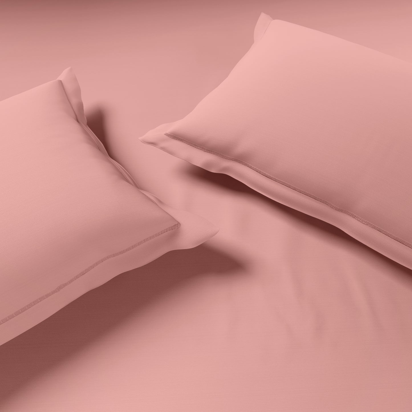 Solid Blush Solid King Size Bedsheet - Eminence By Spaces