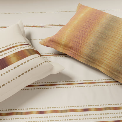 Luxury Loom Impressio 100% Egyptian Cotton Large Bedsheet, 350 TC, Embroidered, Beige