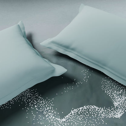 Luxury Alive 100% Cotton Double Quilt, 300 TC, Abstract, Light Teal