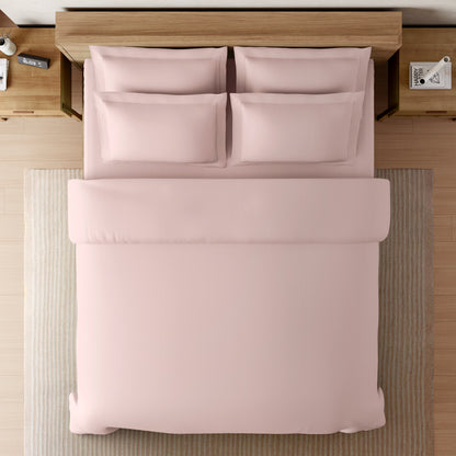 Solid Mauve Chalk Solid King Size Bedsheet - Eminence By Spaces