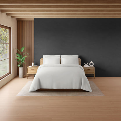 Solid White Solid King Size Bedsheet - Eminence By Spaces