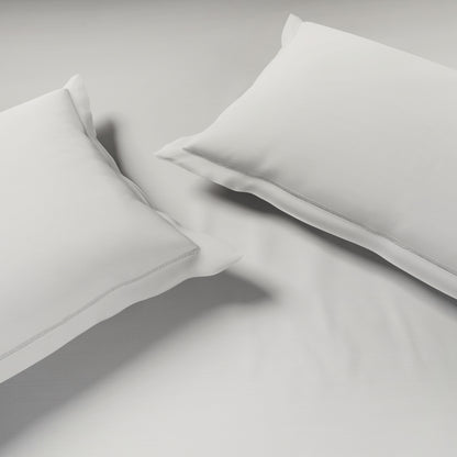 Solid White Solid King Size Bedsheet - Eminence By Spaces