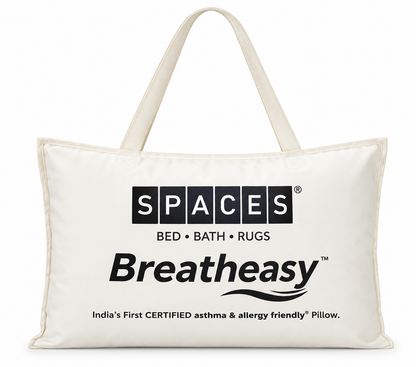Solid White 100% Cotton Pillow - Breath Easy By Spaces