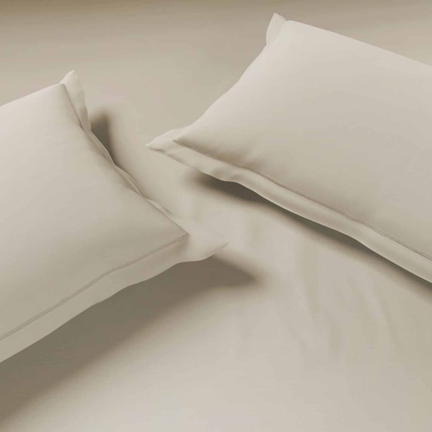 Solid Ivory Solid King Size Bedsheet - Eminence By Spaces