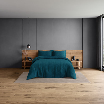 Elegance 100% Cotton Large Bedsheet, 300 TC, Floral, Dark Blue