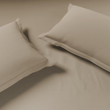 Solid Brown Solid King Size Bedsheet - Eminence By Spaces