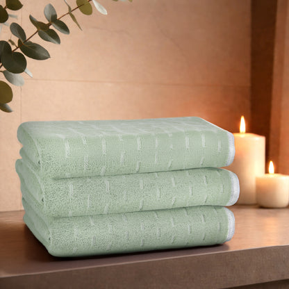 Airsoft 100% Cotton Bath Towel, 450 GSM, Solid, Light Green