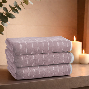 Airsoft 100% Cotton Bath Towel, 450 GSM, Solid, Light Violet