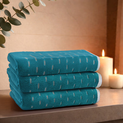 Airsoft 100% Cotton Bath Towel, 450 GSM, Solid, Dark Teal