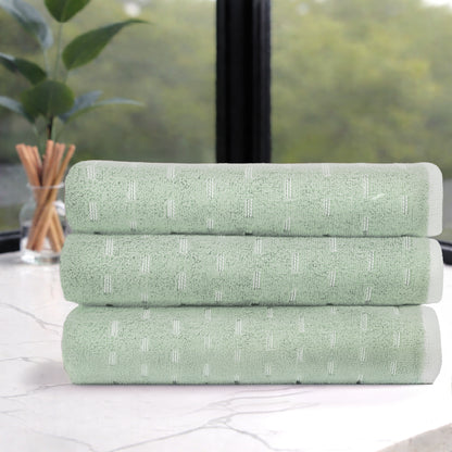 Airsoft 100% Cotton Bath Towel, 450 GSM, Solid, Light Green