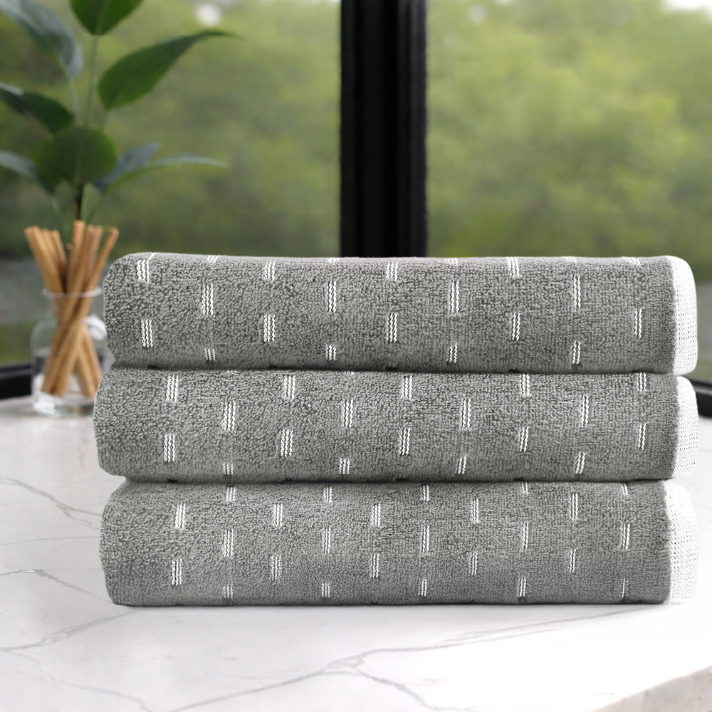 Airsoft 100% Cotton Bath Towel, 450 GSM, Solid, Grey