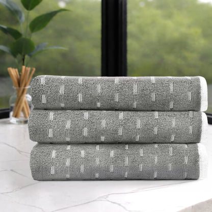 Airsoft 100% Cotton Bath Towel, 450 GSM, Solid, Grey