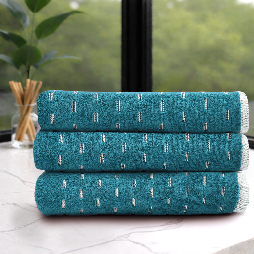 Airsoft 100% Cotton Bath Towel, 450 GSM, Solid, Dark Teal